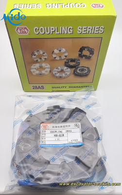 Zwarte standaardgrootte Centaflex rubber koppelingen voor graafmachines