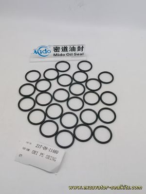 Exacte vervanging Komatsu PU O-ring 21T-09-11460 Rubberen O-ringafdichting van OEM-kwaliteit