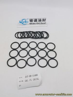 Exacte vervanging Komatsu PU O-ring 21T-09-11460 Rubberen O-ringafdichting van OEM-kwaliteit
