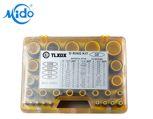FKM Rubber O Ring Kit Box Gravator afdichting Kit voor cilinder met hoge kwaliteit